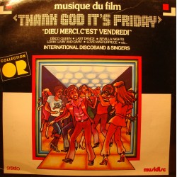 INTERNATIONAL DISCOBAND & SINGERS thank god it's friday LP 1978 Musidisc VG++