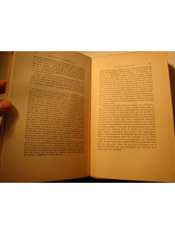 PAPIERS DE STRESEMANN T3 de thoiry à la mort de Stresemann 1926-1929 Plon 1933++
