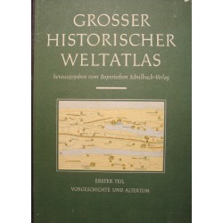 ATLAS HISTORIQUE WELTATLAS 1 herausgegeben vom bayerischen 1954 atlas RARE++