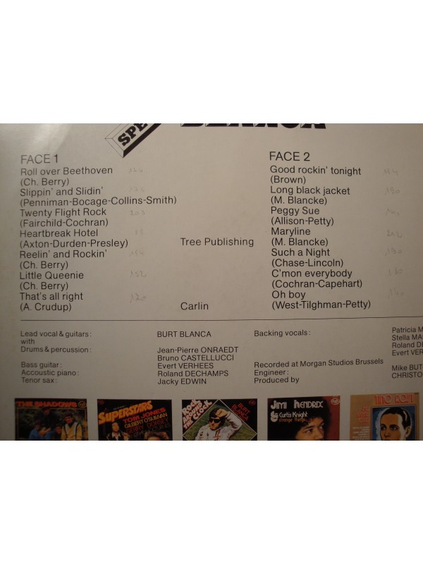 BURT BLANCA special rock vol.2 - roll over beethoven/peggy sue LP MFP VG++
