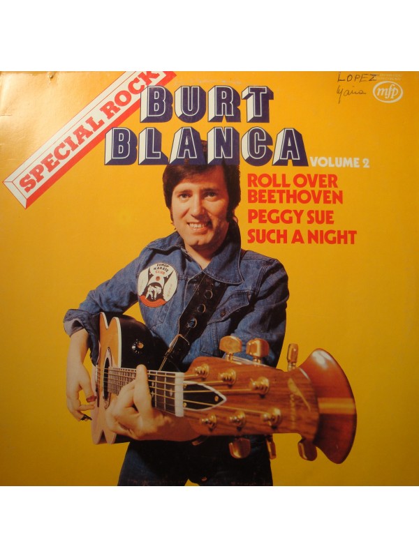 BURT BLANCA special rock vol.2 - roll over beethoven/peggy sue LP MFP VG++