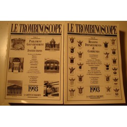 LE TROMBINOSCOPE informations du monde politique 2 Tomes - 1993
