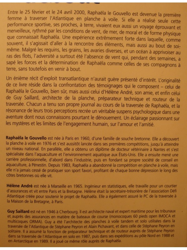 GOUVELLO/ANDRÉ/SAILLARD vent debout - traversée de l'Atlantique en planche à voile