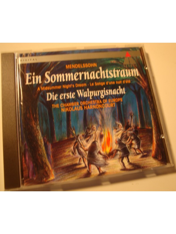 NIKOLAUS HARNONCOURT sommernachtstraum/walpurgisnacht MENDELSSOHN CD EX