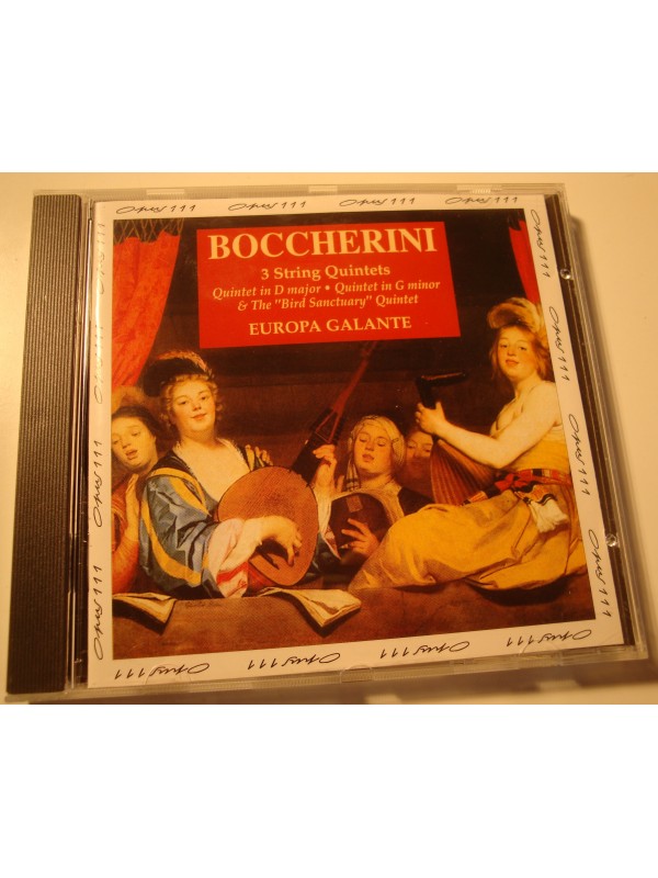 EUROPA GALANTE 3 string quintets BOCCHERINI CD 1993 Opus EX