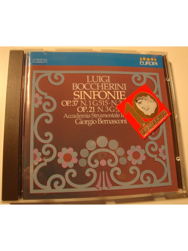 GIORGIO BERNASCONI sinfonie op.37 - op.21 BOCCERINI CD 1990 Europa EX