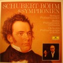 KARL BOEHM/BERLIN 8 symphonies - 8 symphonien SCHUBERT 5LP's Box 1972 DG