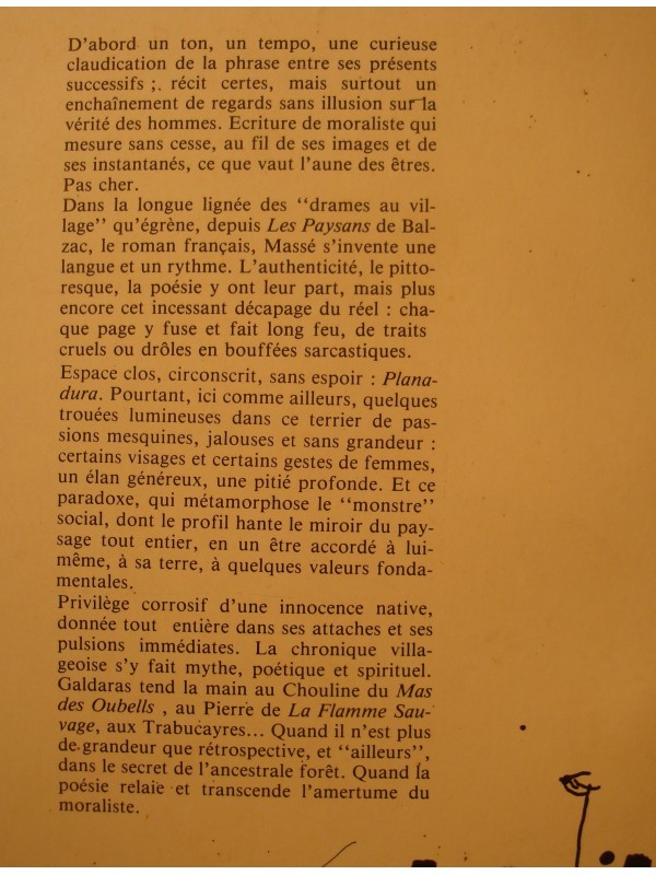 LUDOVIC MASSÉ galdaras 1982 Chiendent - Languedoc-roussillon