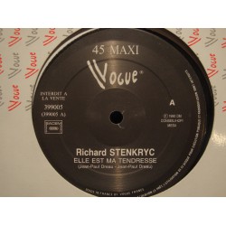 RICHARD STENKRYC elle est ma tendresse/des mots pour lui dire MAXI PROMO 1990 EX++