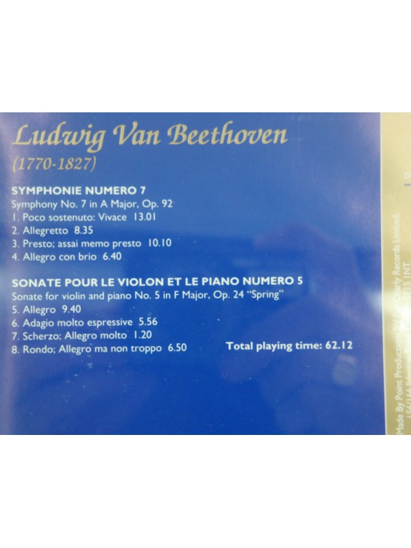 ANTON NANUT/LJUBLJANA symphonie 7/sonate pr violon et piano 5 BEETHOVEN CD 1992