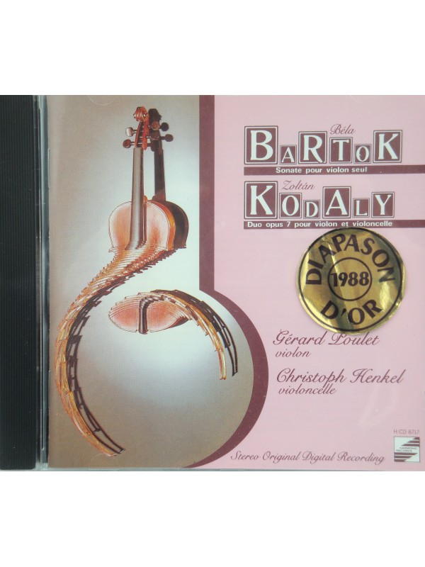 POULET/HENKEL sonate pr violon/duo pr violon BARTOK/KODALY CD 1987 HM