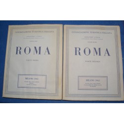CONSOCIAZIONE TURISTICA ITALIANA roma 2 Volumes 1941 MILANO RARE++