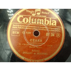RAIMU/DULLAC/MOURIES César - l'enterrement/la partie de cartes 78T Columbia