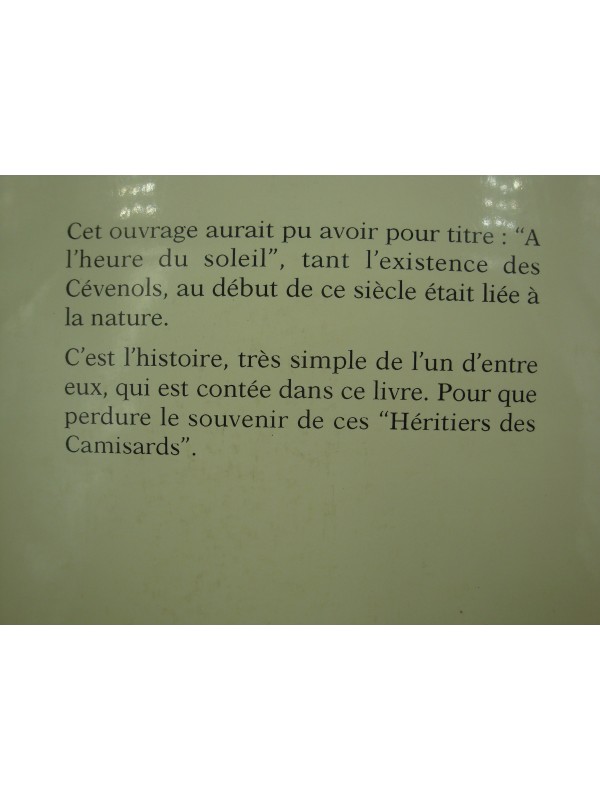 ANDRÉ HOURS héritier des camisards - Cévennes 1996 Lacour