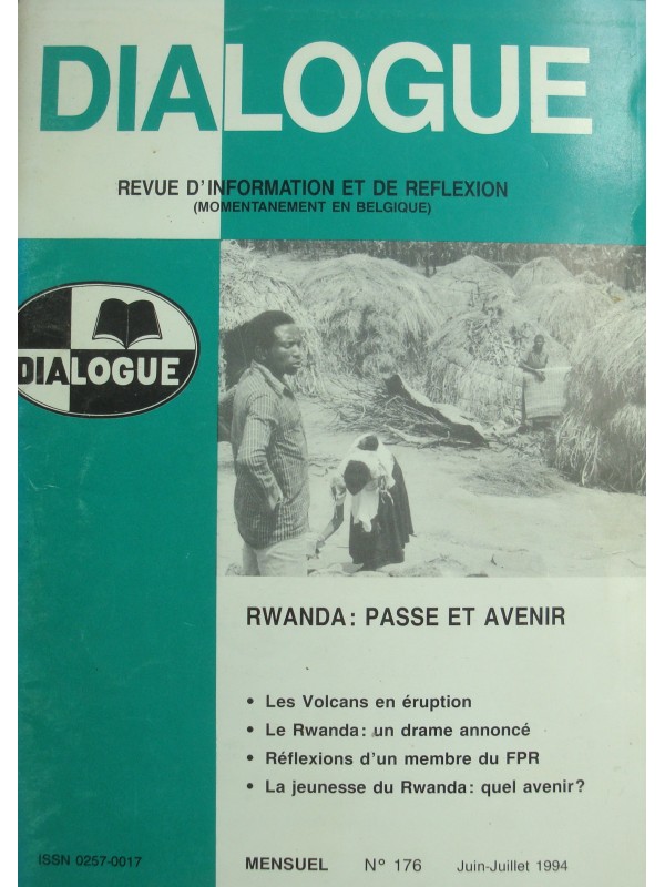 REVUE DIALOGUE N°176 Rwanda: passé et avenir
