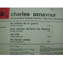 CHARLES AZNAVOUR enfants de la guerre/ma mie/de t'avoir aimée EP 1966
