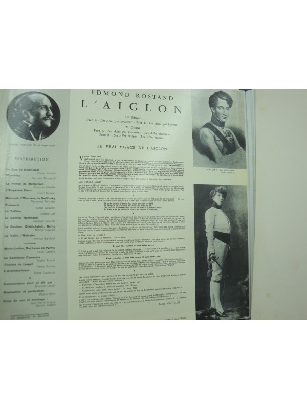 EDMOND ROSTAND l'aiglon VANECK/DUMESNIL/CLAVEL 2LP's Theatre