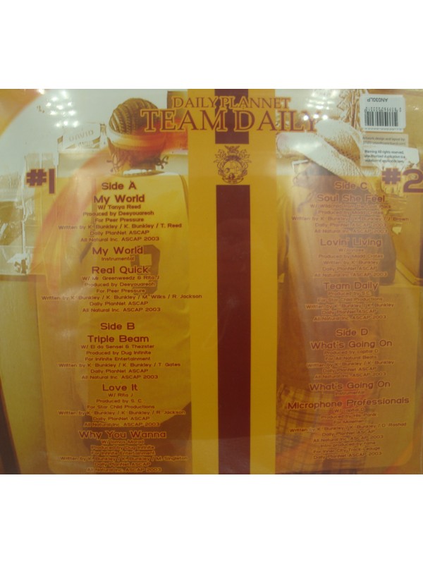 DAILY PLANNET team daily 2LP's All Natural