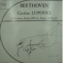 CAROLINE LUPOVICI 32 variations/sonate OP2 - OP90 BEETHOVEN LP Elyon - Sulocki