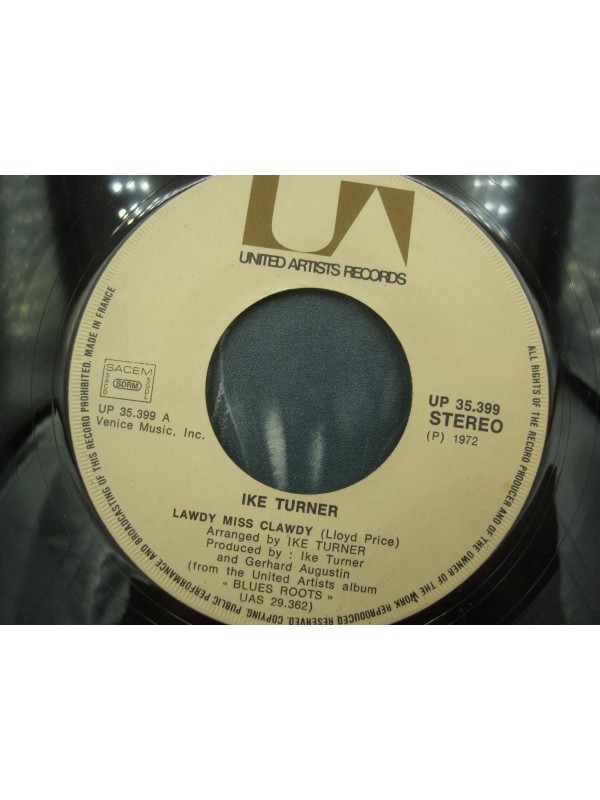 IKE TURNER think/lawdy miss clawdy SP 1972 United Artists