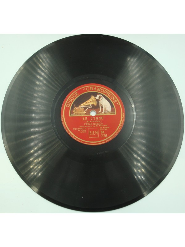 PABLO CASALS le cygne/moment musical MEDNIKOFF 78T Gramophone