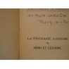 MUSÉE la touchante aventure de Héro et Léandre SANDRE SIGNÉ 1924 MALFERE RARE++ MUSÉE la touchante aventure de Héro et Léandre SANDRE SIGNÉ 1924 MALFERE RARE++