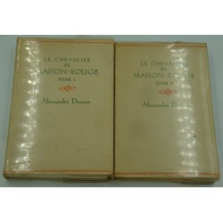 ALEXANDRE DUMAS le chevalier de maison-rouge 2 Tomes 1956 Nelson