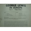 GEORGE LEWIS New orleans Jazz Band in Europe LP Rarities records