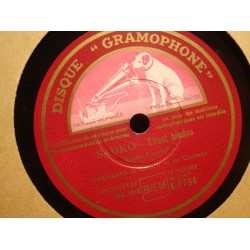 BARNABAS DE GECZY sadko - chant hindoue/valse triste 78T GROMOPHONE VG++