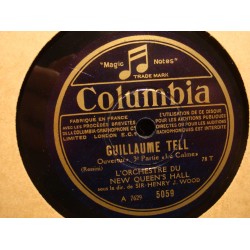 HENRY J. WOOD/QUENN'S HALL Guillaume Tell le calme/finale 78T COLUMBIA VG++
