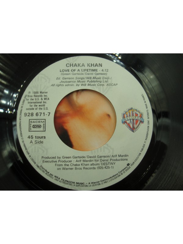 CHAKA KHAN love of a lifetime/Coltrane dreams SP Promo 1986 WB