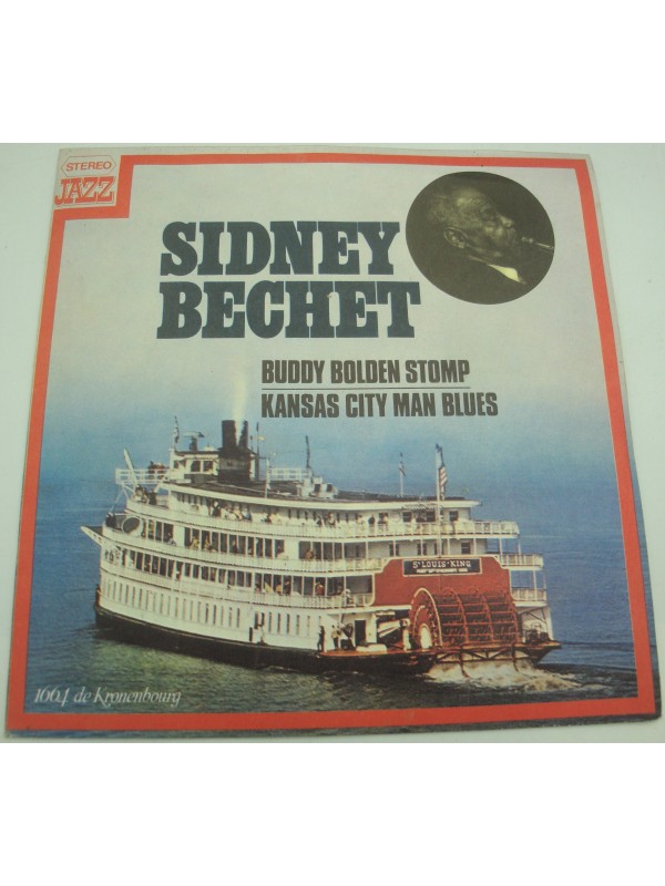 SIDNEY BECHET buddy bolden stomp/kansas city man blues SP 7" 1976 CBS publicité Kronenbourg
