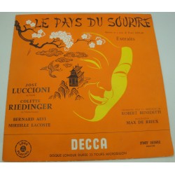 LUCCIONI/RIEDINGER/BENEDETTI le pays du sourire FRANZ LEHAR LP Decca
