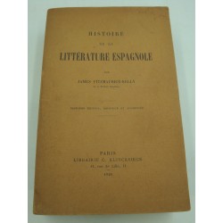 JAMES FITZMAURICE-KELLY histoire de la littérature espagnole 1928 Klincksieck