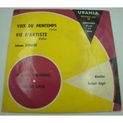 HERBERT KEGEL/RADIO LEIPZIG voix du printemps/vie d'artiste STRAUSS EP 1954 Color Urania