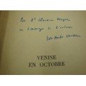 JOSÉ-ANDRÉ LACOUR Venise en octobre - Dédicacé 1958 Julliard