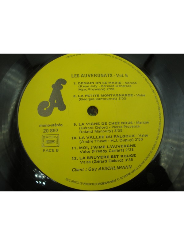 LES AUVERGNATS/GUY AESCHLIMANN amis d'Auvergne vol.5 LP AFA