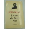 STENDHAL lettres de Paris 1825 Tome 1 - 1983 Sycomore STENDHAL lettres de Paris 1825 Tome 1 - 1983 Sycomore