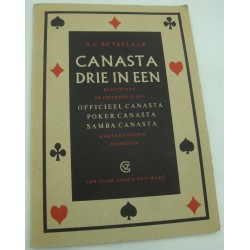 BUTSELAAR canasta drie in een - Spelregels van poker/samba 