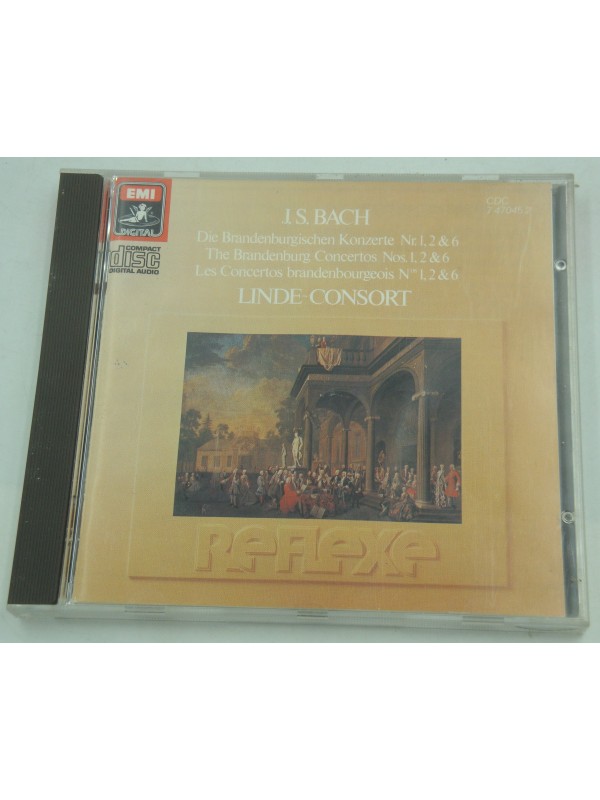 LINDE-CONSORT les concertos brandenbourgeois n°1,2 et 6 BACH CD 1982 Emi