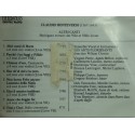 WILLIAM CHRISTIE/LES ARTS FLORISSANTS altri canti MONTEVERDI CD 1981 HM