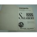 SALABERT 222 mémento du musicien et des professionnels, disque et spectacle