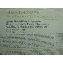 PANENKA/SMETACEK/PRAGUE SYMPHONY piano concerto n°3 BEETHOVEN LP 1970 Supraphon