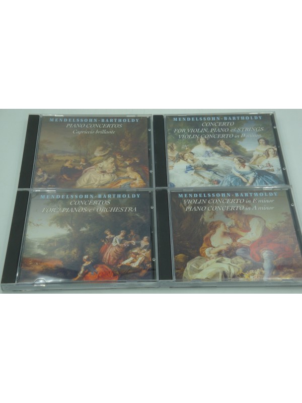 MENDELSSOHN-BARTHOLDY the complete concertos 4CD's Brillant Classics