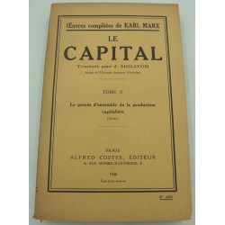 KARL MARX le capital T10 le...