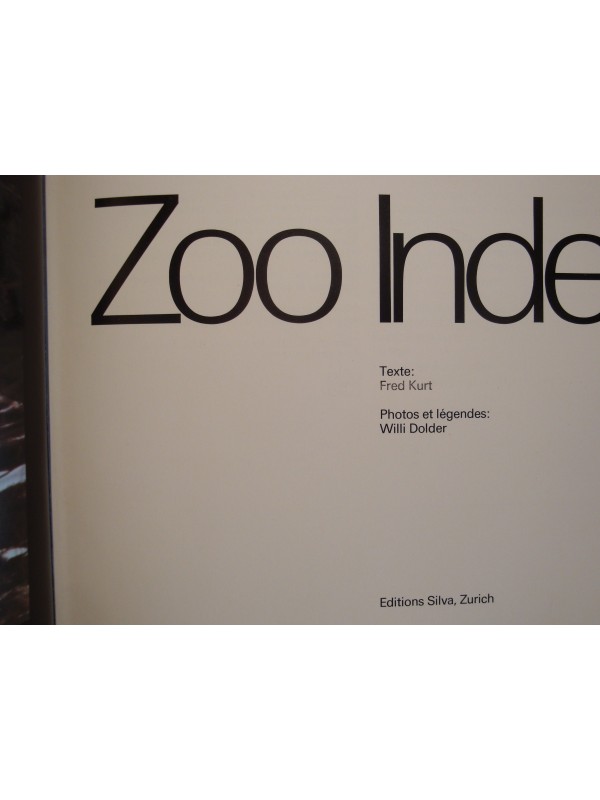 FRED KURT/WILLI DOLDER zoo Inde 1976 SILVA RARE EX++