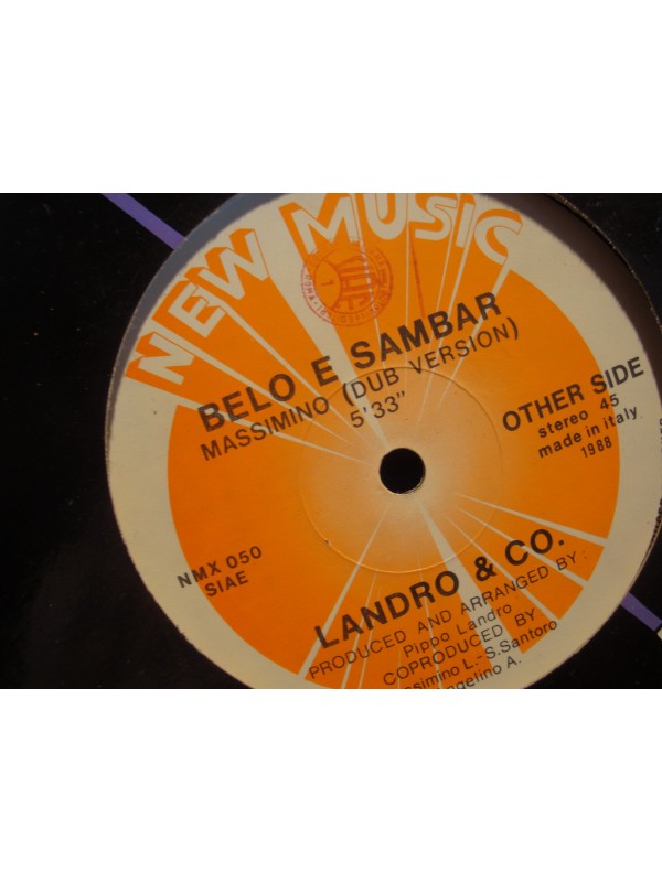 LANDRO AND CO belo e sambar (2 versions) MAXI 1988 NEW MUSIC italo dance VG++