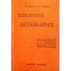 F. MAURETT/J. MARTIN géographie - principales puissances du monde 1930 HACHETTE++