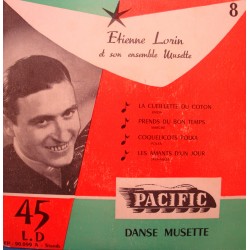 ETIENNE LORIN cueillette du coton/coquelicots polka EP PACIFIC VG++