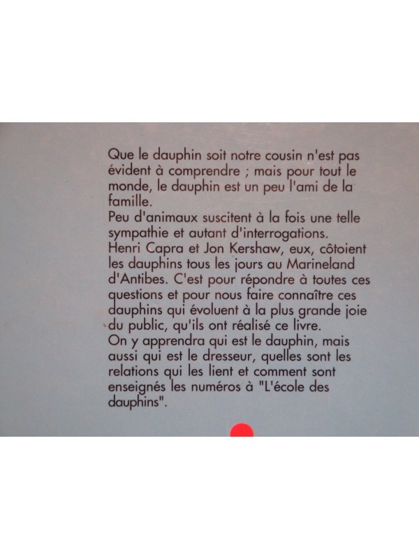 KERSHAW/CAPRA l'ecole des dauphins 1989 FRANCE LOISIRS++